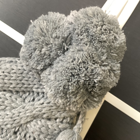 Hearth & Hand Gray Cable Knit Tassel Stocking - Picture 5 of 11